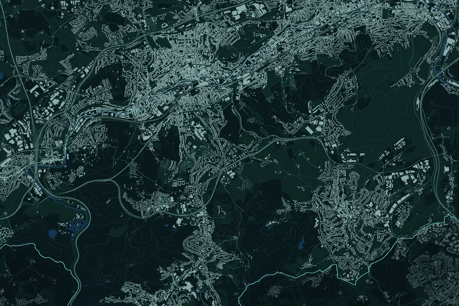 Stadtplan von Wuppertal mit dem Standort von SKP Consulting
